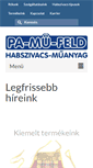 Mobile Screenshot of pamufeld.hu